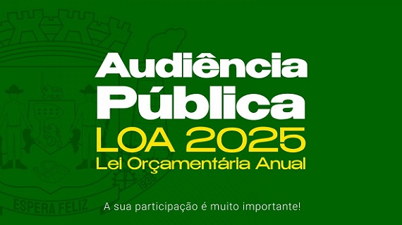 Câmara Municipal realizará Audiência Pública no dia 04 de dezembro de 2024